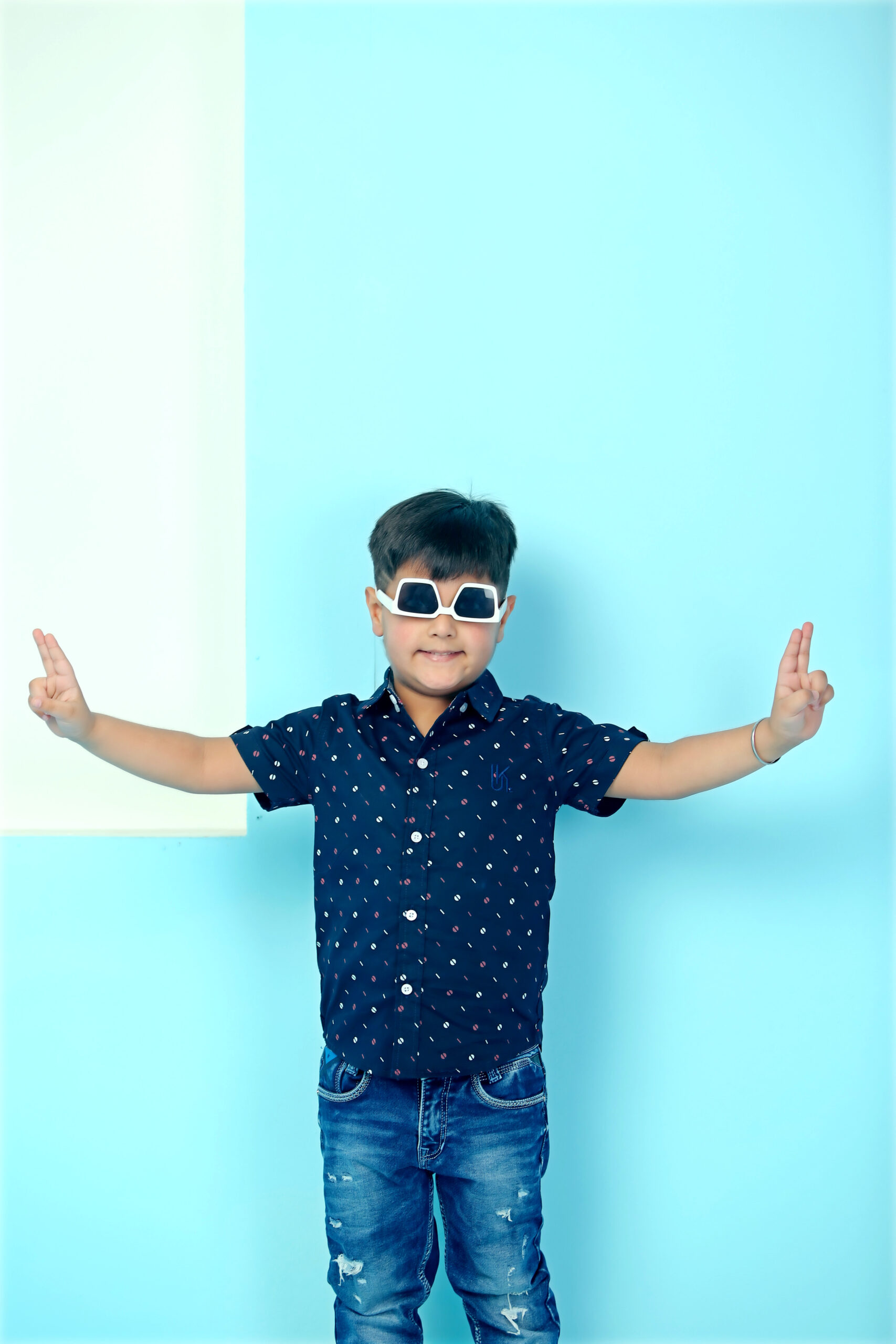 Printed Shirt Dark Navy Blue - Image 4