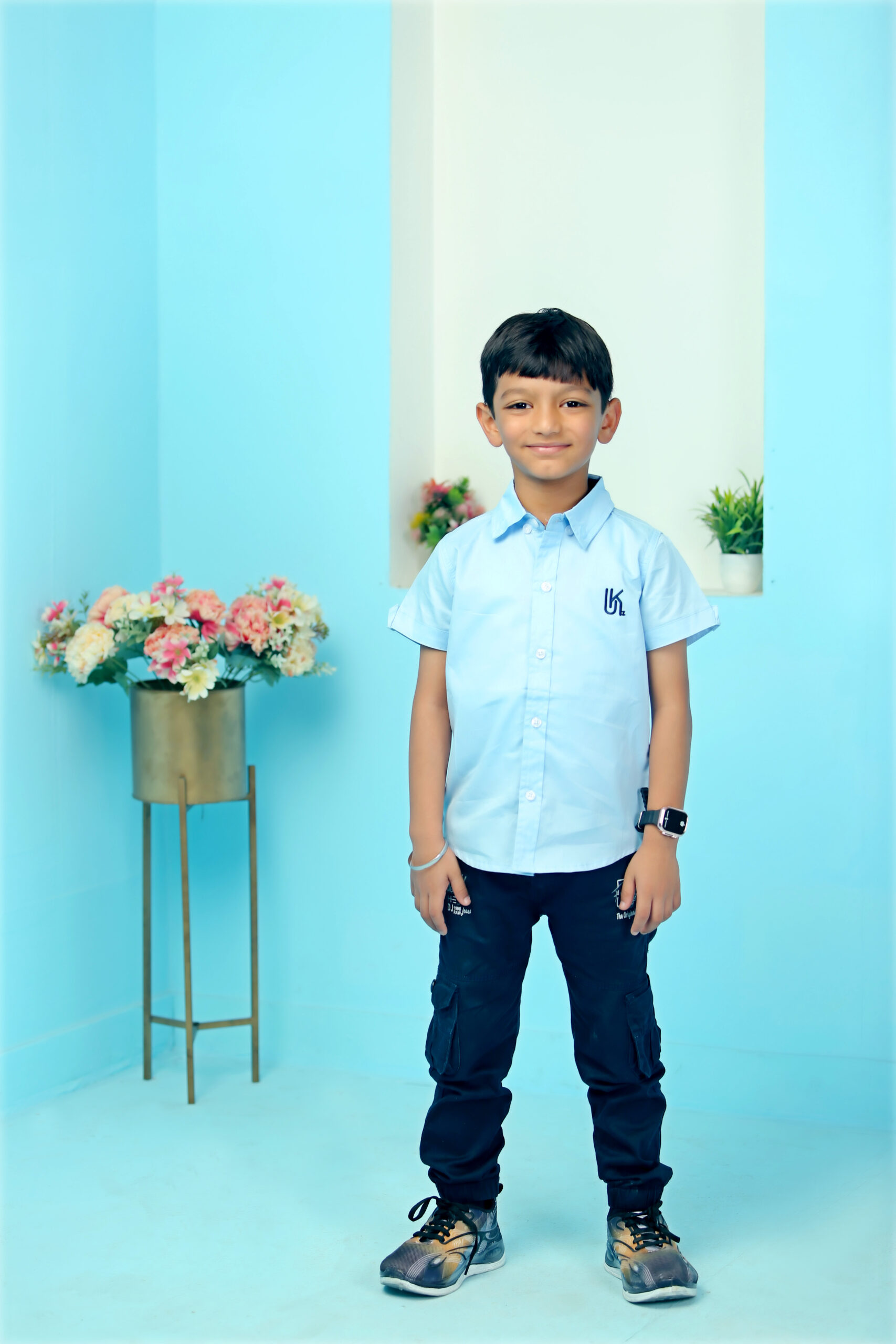 Plain Shirt Sky Blue - Image 2