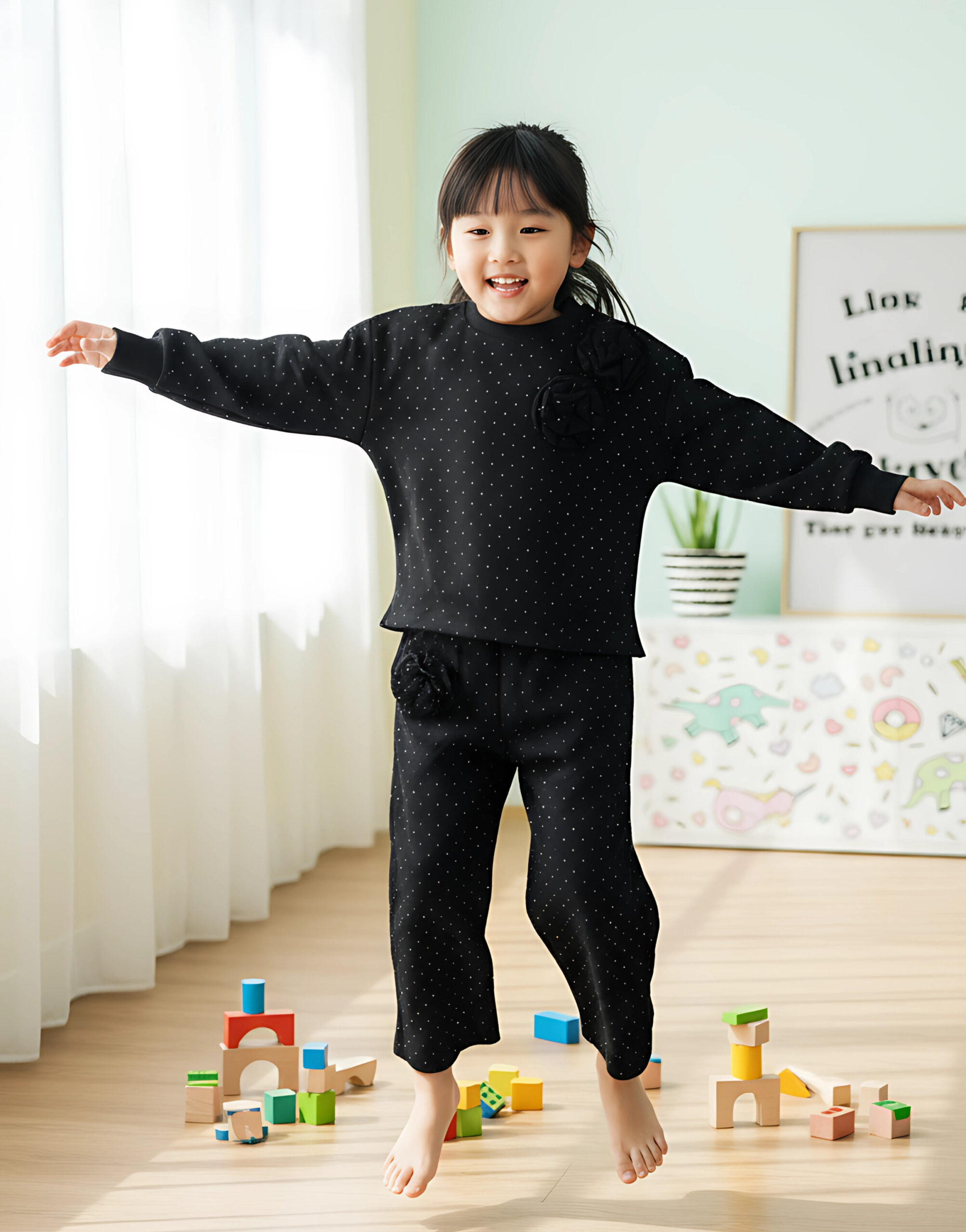 Girls' 2-Piece Co-Ord top & Pants