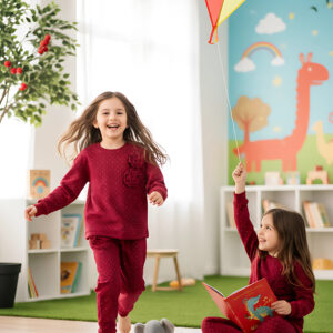 Girls’ 2-Piece Co-Ord top & Pants