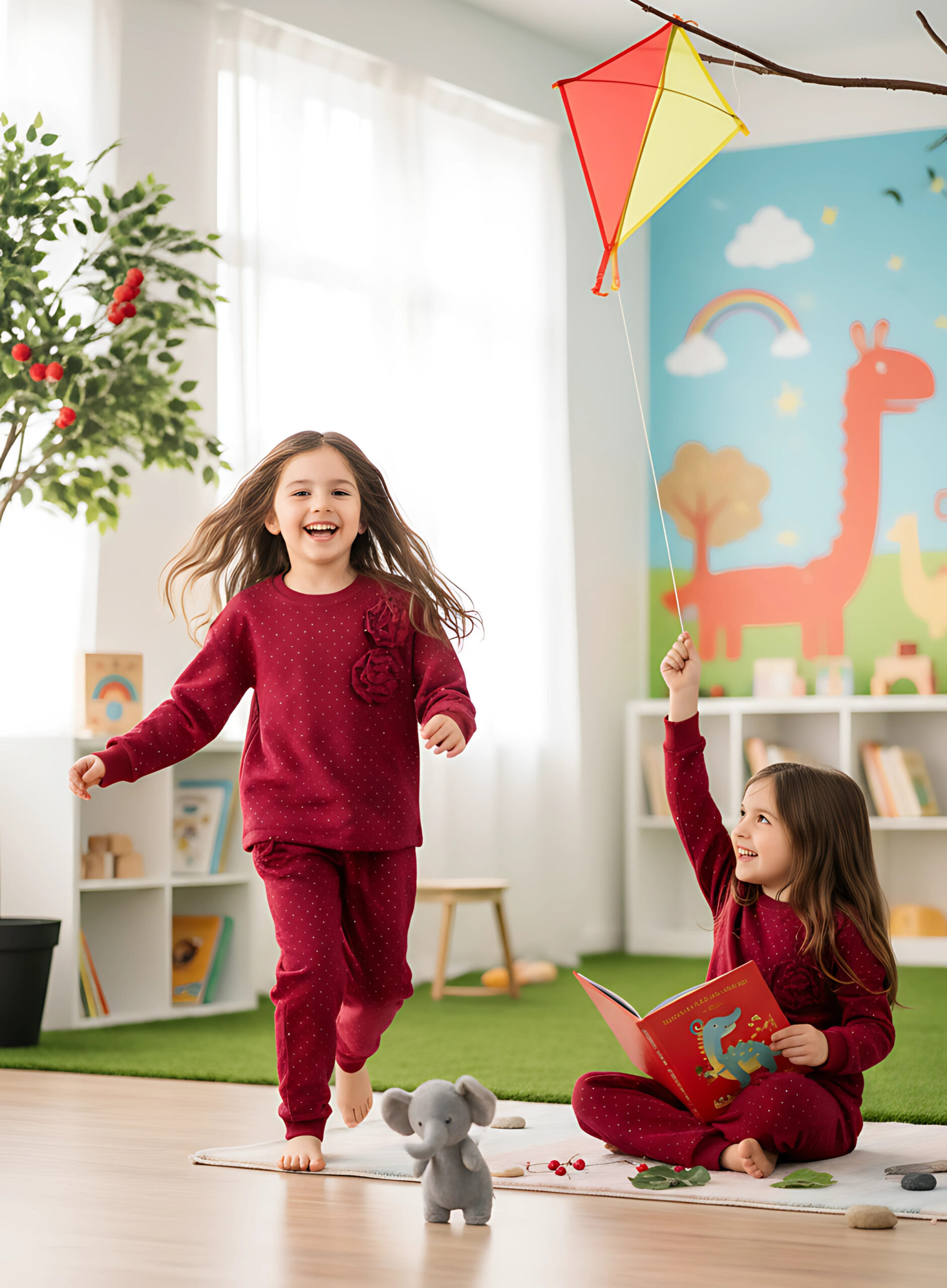 Girls' 2-Piece Co-Ord top & Pants - Image 2